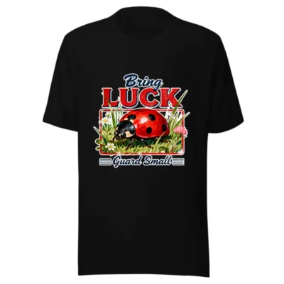 Bring Luck Guard Small Ladybug T-Shirt - Unisex Cotton Tee