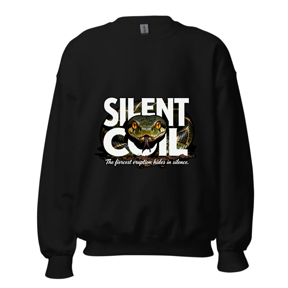 Silent Coil Unisex Sweatshirt – Snake Graphic Crewneck