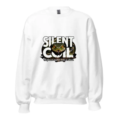 Silent Coil Unisex Crew Neck Sweatshirt – Snake Graphic Hoodie