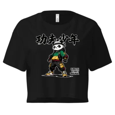 Kung Fu Panda Crop Top for Women – Streetwear Graphic Tee