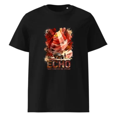 Echo Time Carved in Stone Unisex Organic Cotton T-Shirt