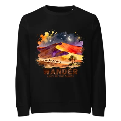 Wander Lost in the Dunes – Unisex Organic Cotton Sweatshirt
