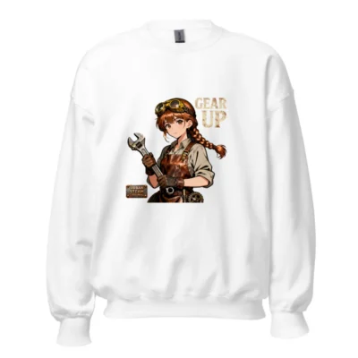 Steampunk Gear Up Unisex Crew Neck Sweatshirt