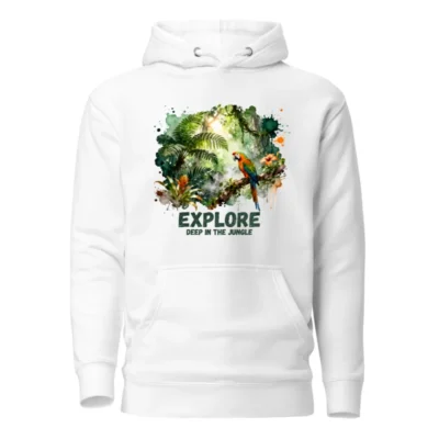 Explore Deep in the Jungle Hoodie – Unisex Premium Pullover