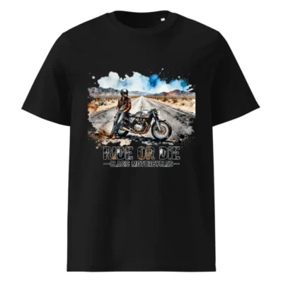 Ride or Die Classic Motorcycles T-Shirt – Unisex Organic Cotton