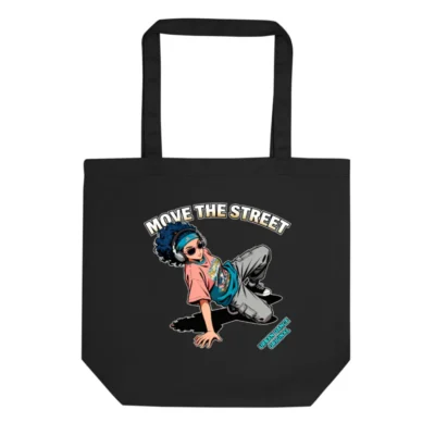 Eco Black Tote Bag – Move the Street Urban Dance Design