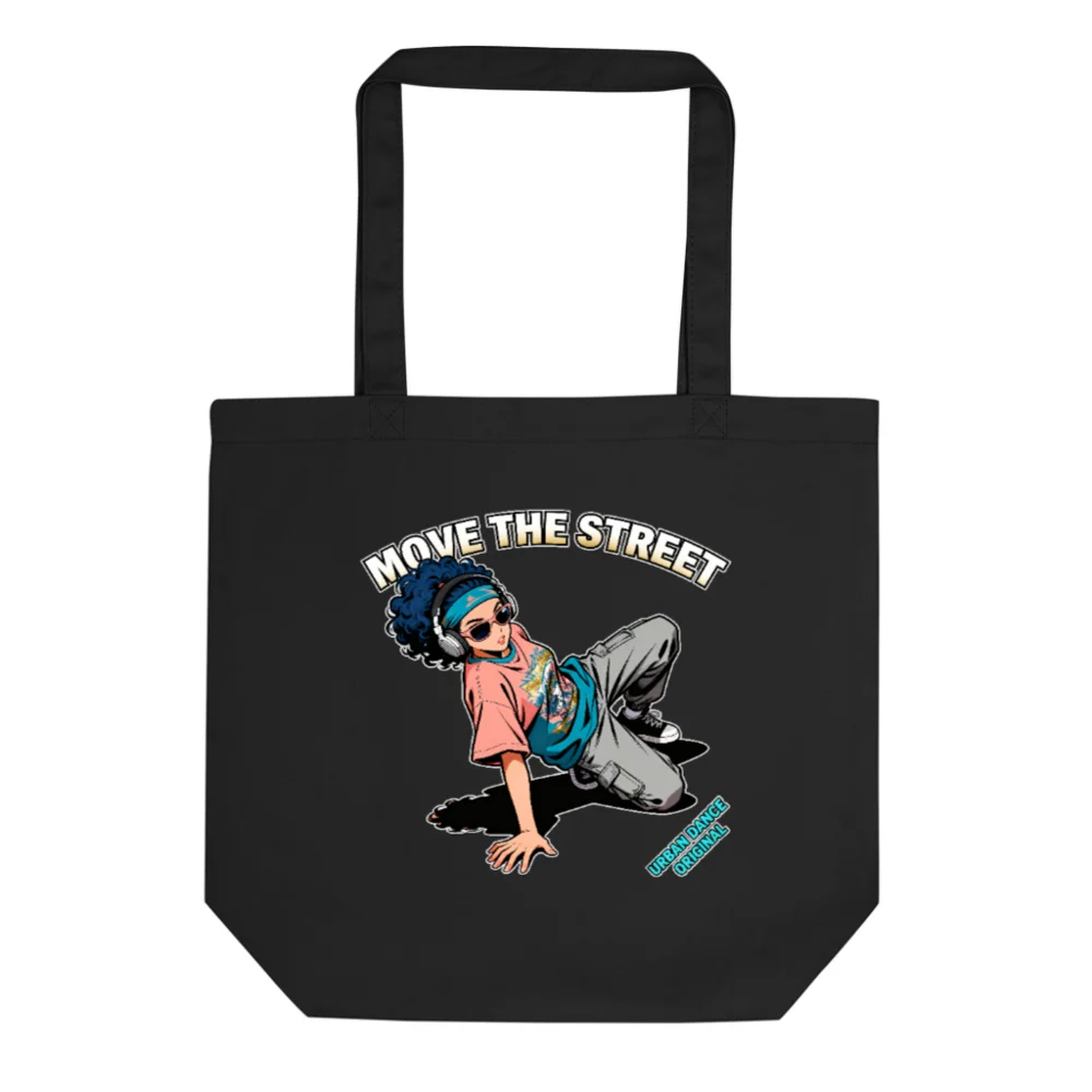 Eco Black Tote Bag – Move the Street Urban Dance Design