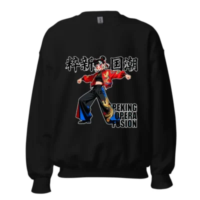 Peking Opera Fusion Unisex Sweatshirt – Chinese Cultural Streetwear