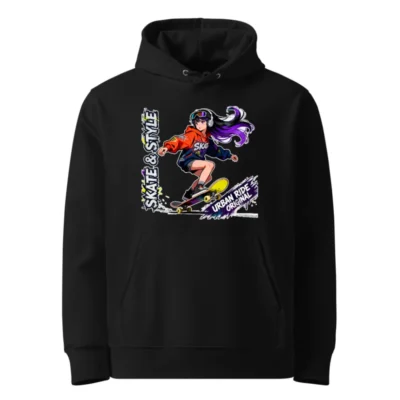Skate & Style Unisex Eco Hoodie – Urban Ride Original
