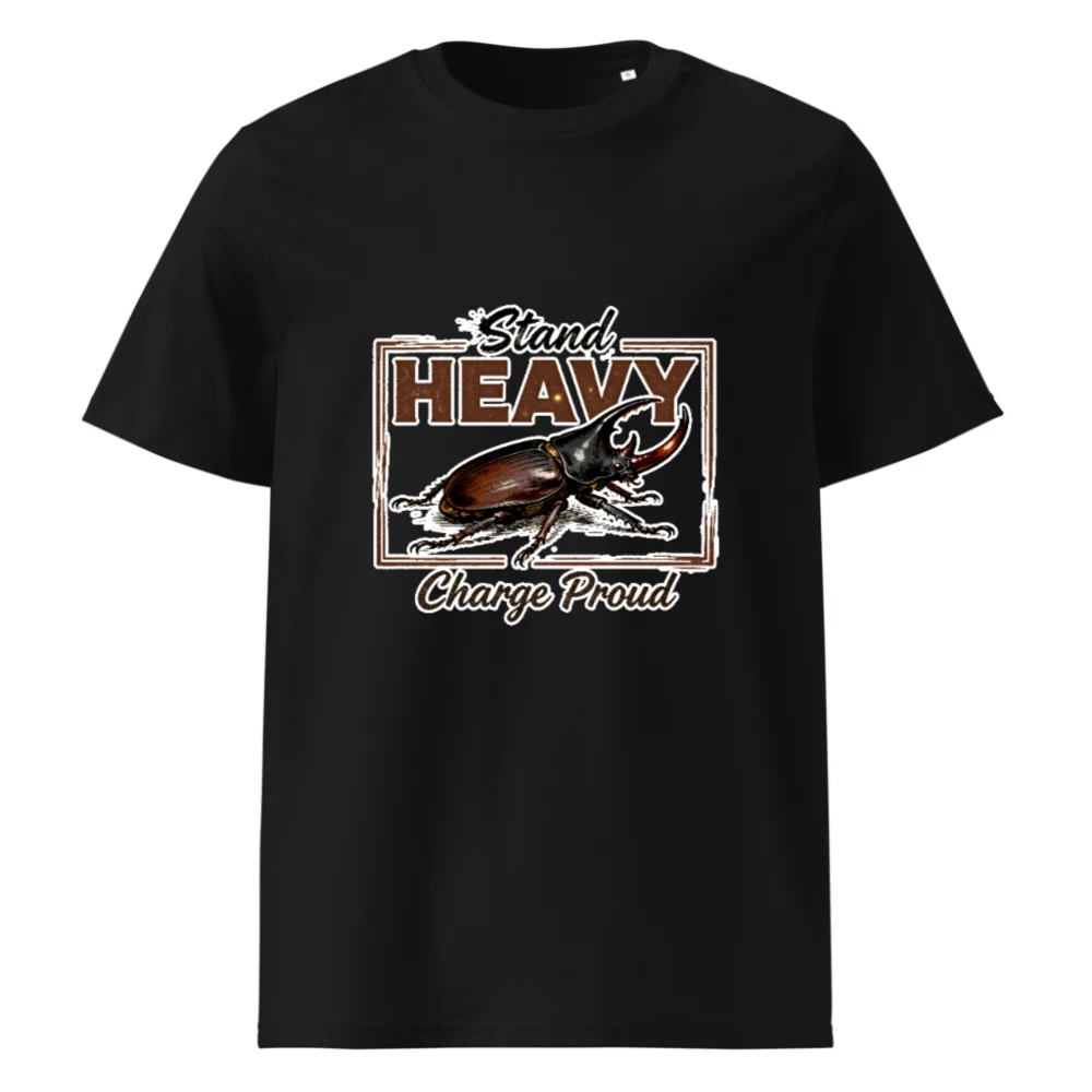Stand Heavy Charge Proud T-Shirt – Unisex Organic Cotton Graphic Tee