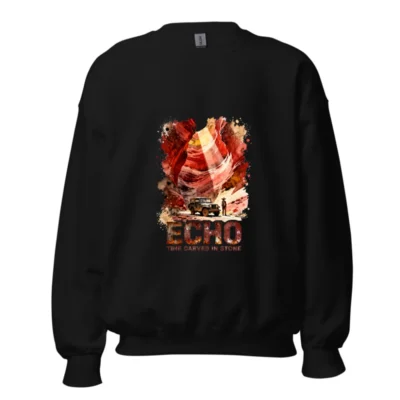 Echo Time Carved in Stone Unisex Sweatshirt - Adventure Graphic Hoodie