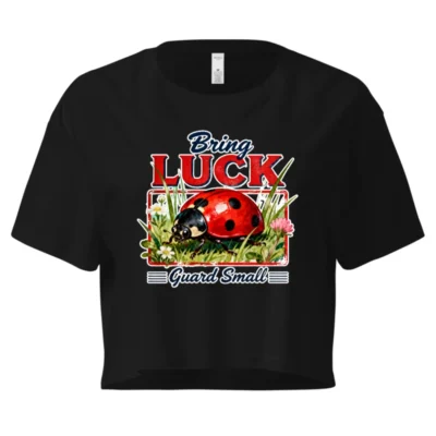 Bring Luck Guard Small Ladybug Crop Top for Women