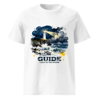 Guide Light in the Storm Unisex Organic Cotton T-Shirt