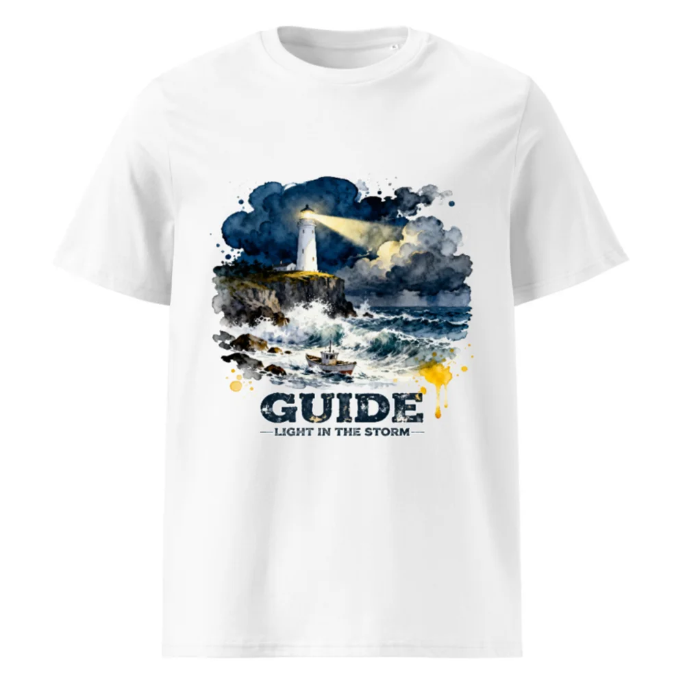 Guide Light in the Storm Unisex Organic Cotton T-Shirt
