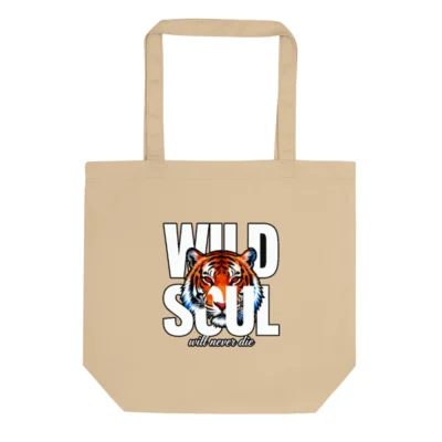 Wild Soul Tiger Tote Bag – Eco-Friendly Cotton Reusable Shopping Bag