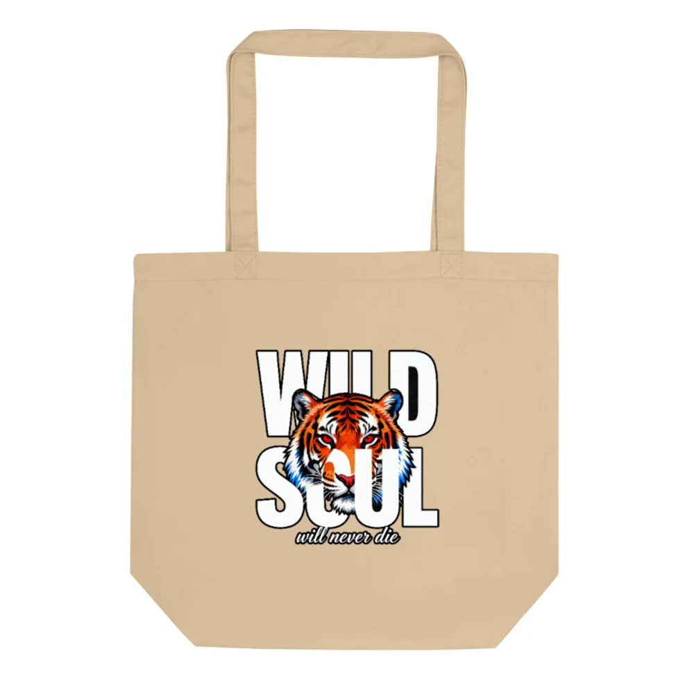 Wild Soul Tiger Tote Bag – Eco-Friendly Cotton Reusable Shopping Bag