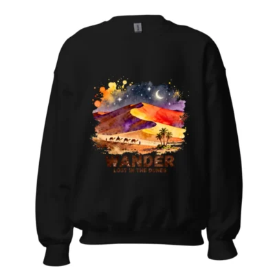 Wander Lost in the Dunes Unisex Sweatshirt – Desert Art Crewneck