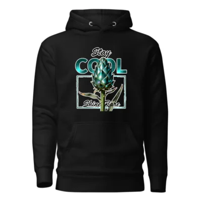 Unisex Premium Pullover Hoodie - Stay Cool Shine Rare Artichoke Design