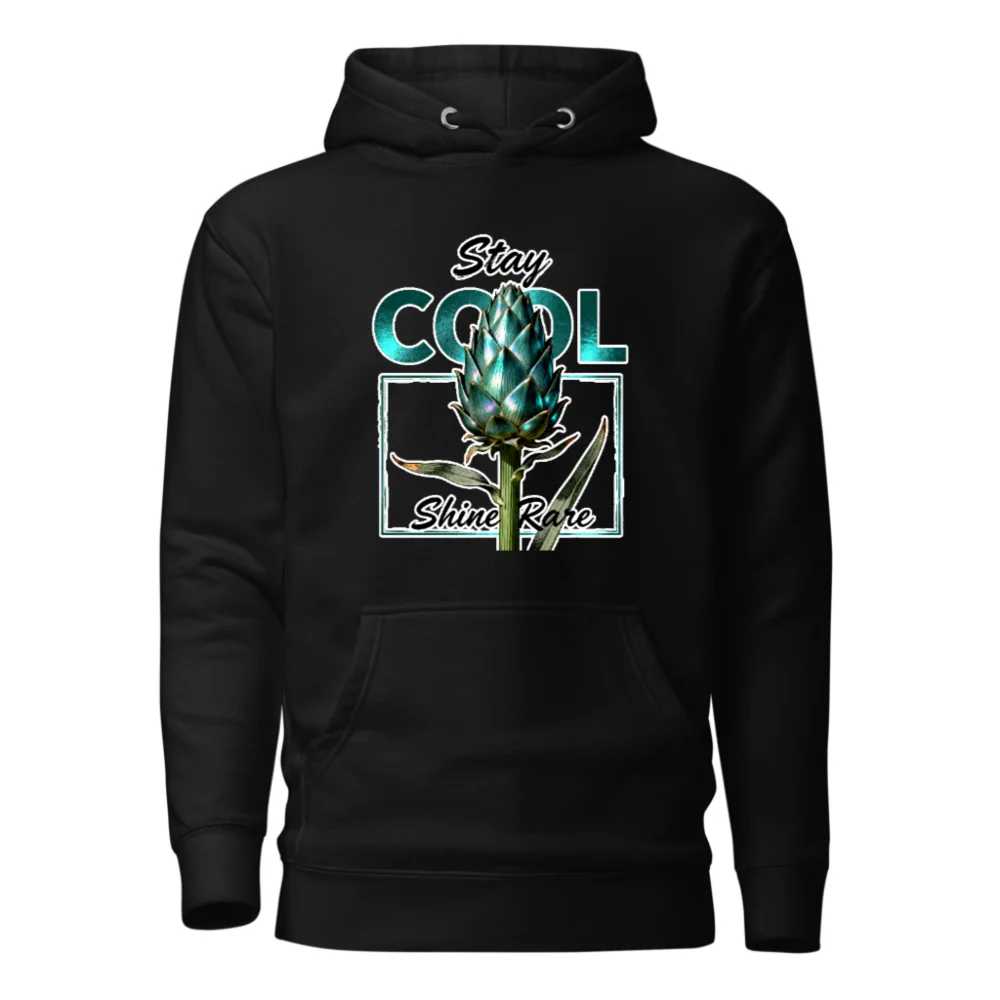 Unisex Premium Pullover Hoodie - Stay Cool Shine Rare Artichoke Design