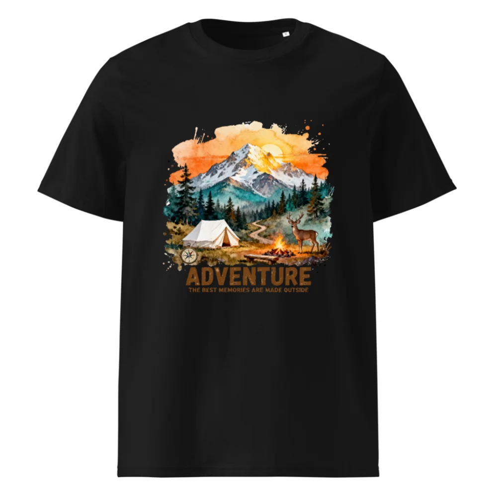 Adventure T-Shirt for Men and Women – Organic Cotton Graphic Tee