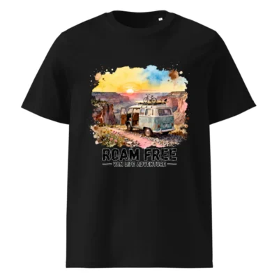 Roam Free Van Life Adventure T-Shirt - Unisex Organic Cotton