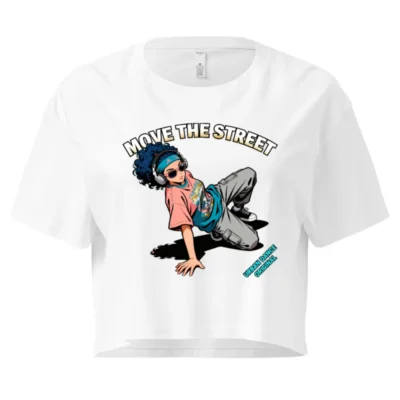 Move the Street Crop Top for Women – Urban Dance Graphic Tee