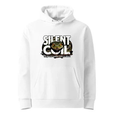 Silent Coil Unisex Eco Hoodie – Premium Organic Cotton Pullover