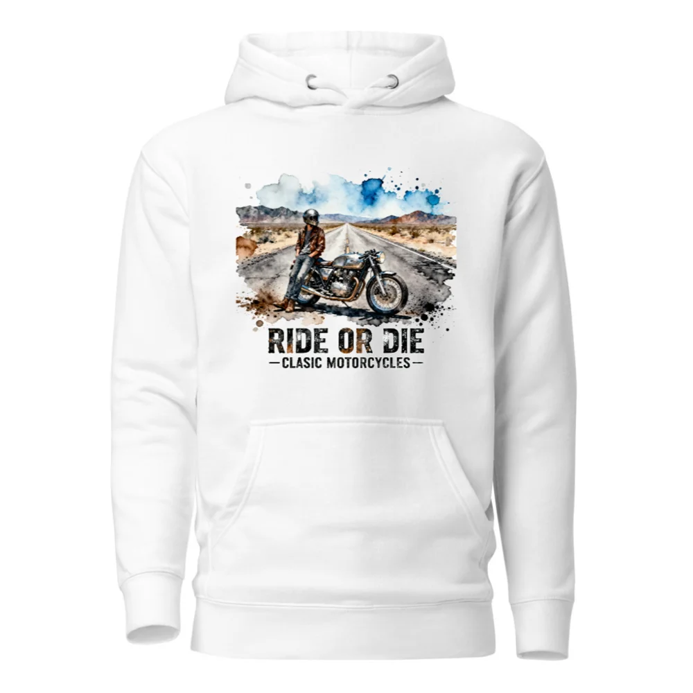 Ride or Die Classic Motorcycles Hoodie – Unisex Premium Pullover