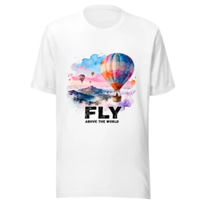 Fly Above the World T-Shirt – Unisex Graphic Tee for Travel Lovers