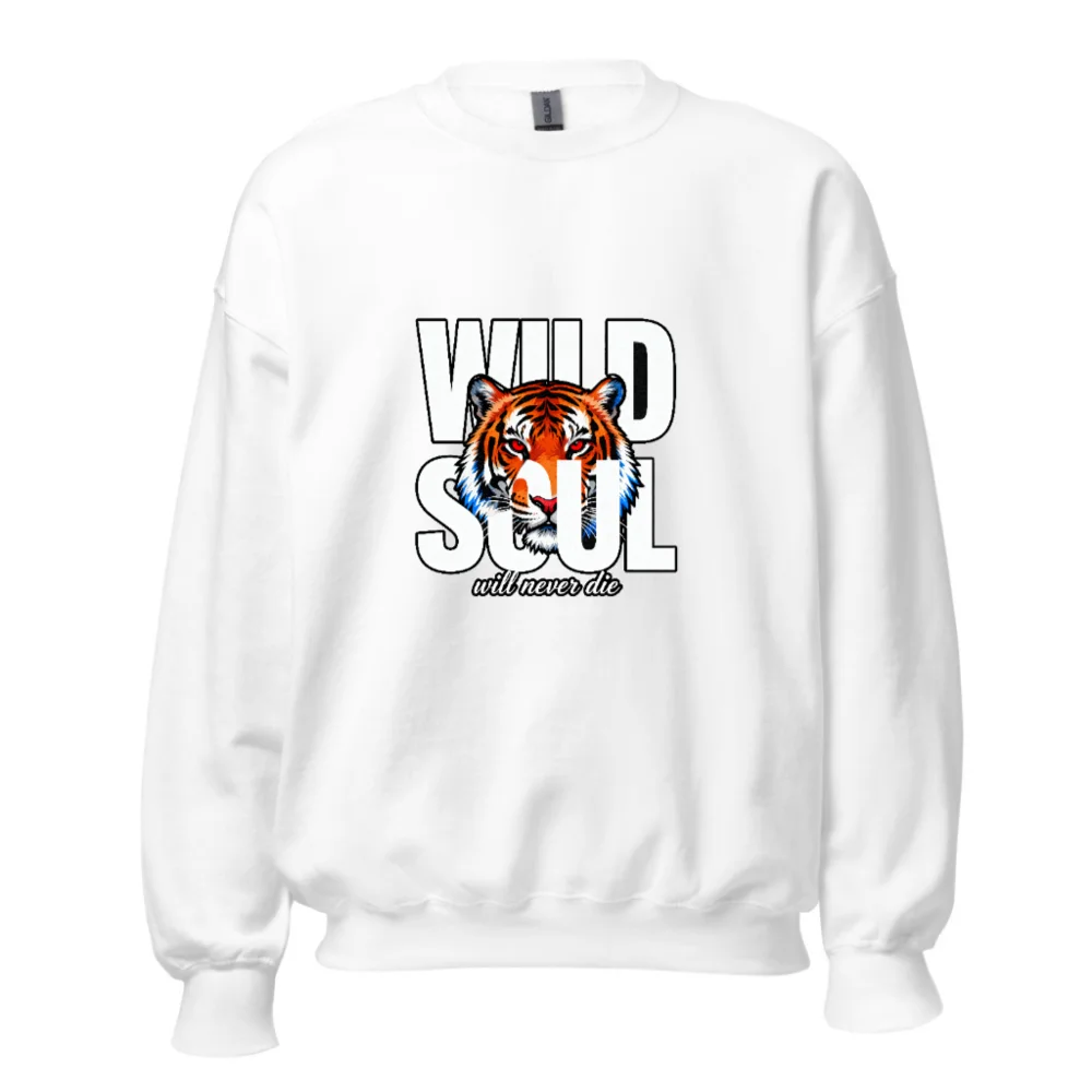 Wild Soul Tiger Graphic Sweatshirt - Unisex Crew Neck