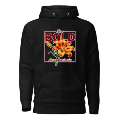 Unisex Bold Lily Hoodie – Premium Pullover Sweatshirt