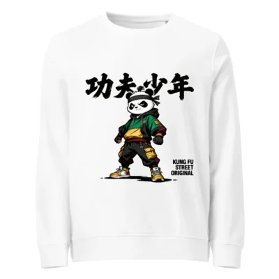 Kung Fu Panda Streetwear Sweatshirt – Unisex Organic Cotton Hoodie