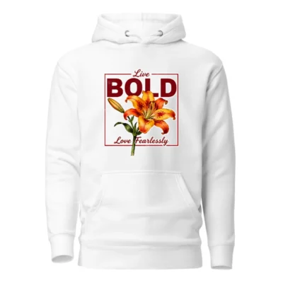 Unisex Bold Lily Hoodie – Premium Pullover Sweatshirt