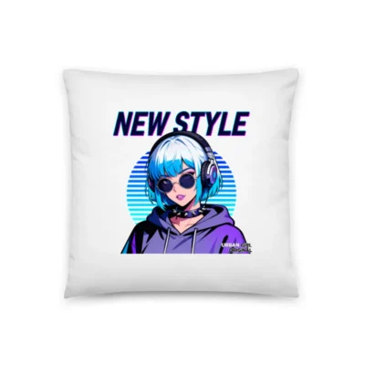 New Style Urban Girl Pillow 18x18 Inch Decorative Throw Pillow