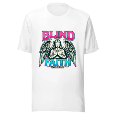 Blind Faith Unisex T-Shirt – Graphic Tee with Angel Design