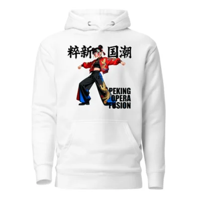 Peking Opera Fusion Hoodie – Unisex Premium Pullover Sweatshirt