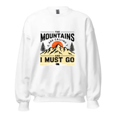 Mountains Are Calling Sweatshirt - Unisex Crewneck Graphic Pullover