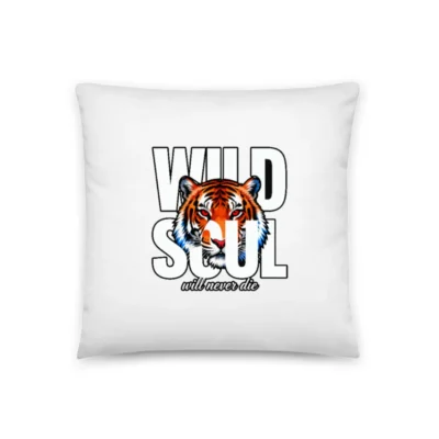 Wild Soul Tiger Pillow – 18x18 Inch Decorative Throw Pillow