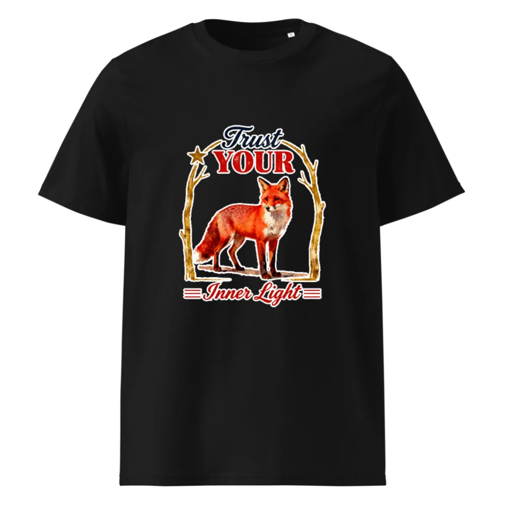 Trust Your Inner Light Fox T-Shirt – Unisex Organic Cotton