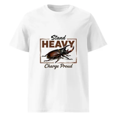 Stand Heavy Charge Proud T-Shirt – Unisex Organic Cotton Graphic Tee