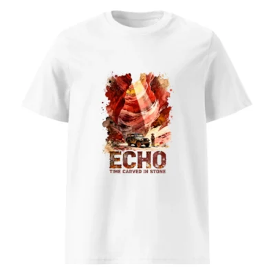 Echo Time Carved in Stone Unisex Organic Cotton T-Shirt
