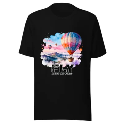 Fly Above the World T-Shirt – Unisex Graphic Tee for Adventure Lovers