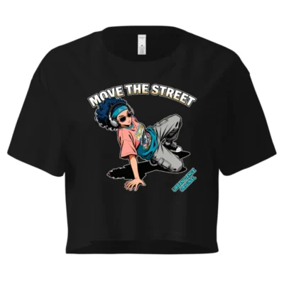 Move the Street Crop Top for Women – Urban Dance Graphic Tee