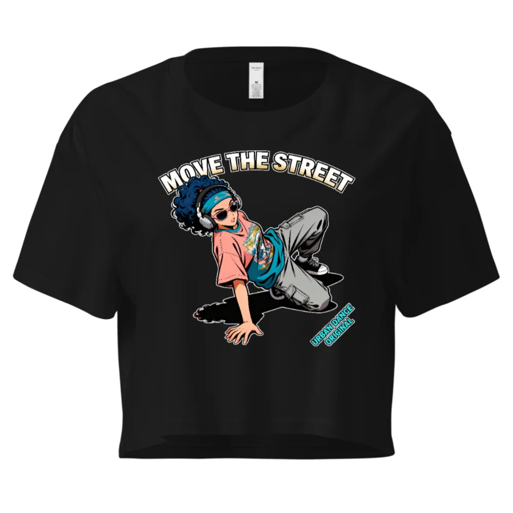 Move the Street Crop Top for Women – Urban Dance Graphic Tee