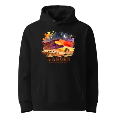 Wander Lost in the Dunes Hoodie – Unisex Eco-Friendly Pullover