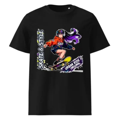 Skate & Style Unisex Organic Cotton T-Shirt – Urban Ride Original
