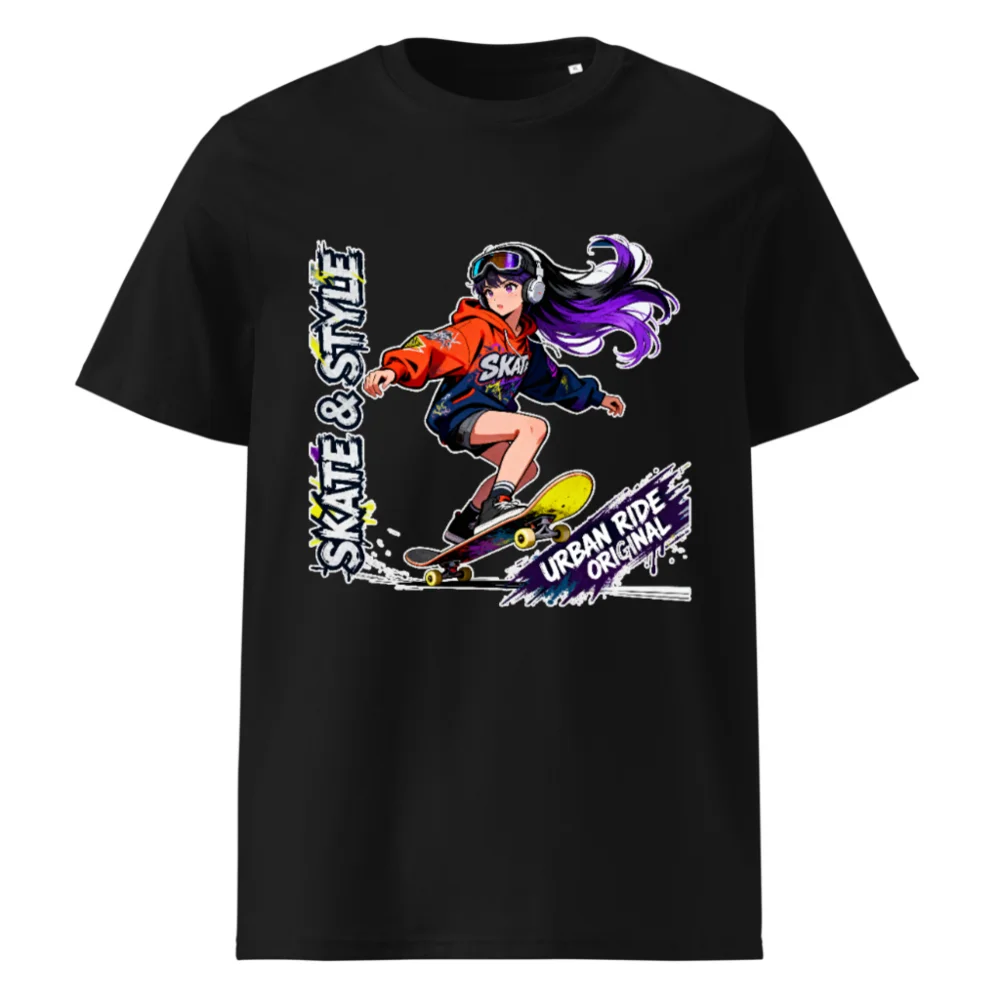 Skate & Style Unisex Organic Cotton T-Shirt – Urban Ride Original