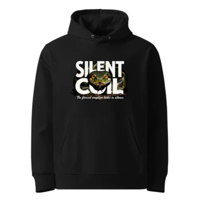 Silent Coil Hoodie – Unisex Eco-Friendly Graphic Pullover