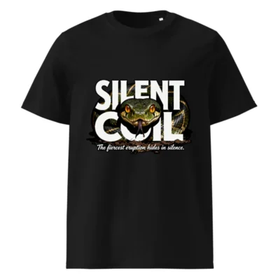 Silent Coil Unisex Organic Cotton T-Shirt – Snake Graphic Tee