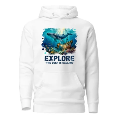 Explore the Deep Calling Hoodie – Unisex Premium Pullover